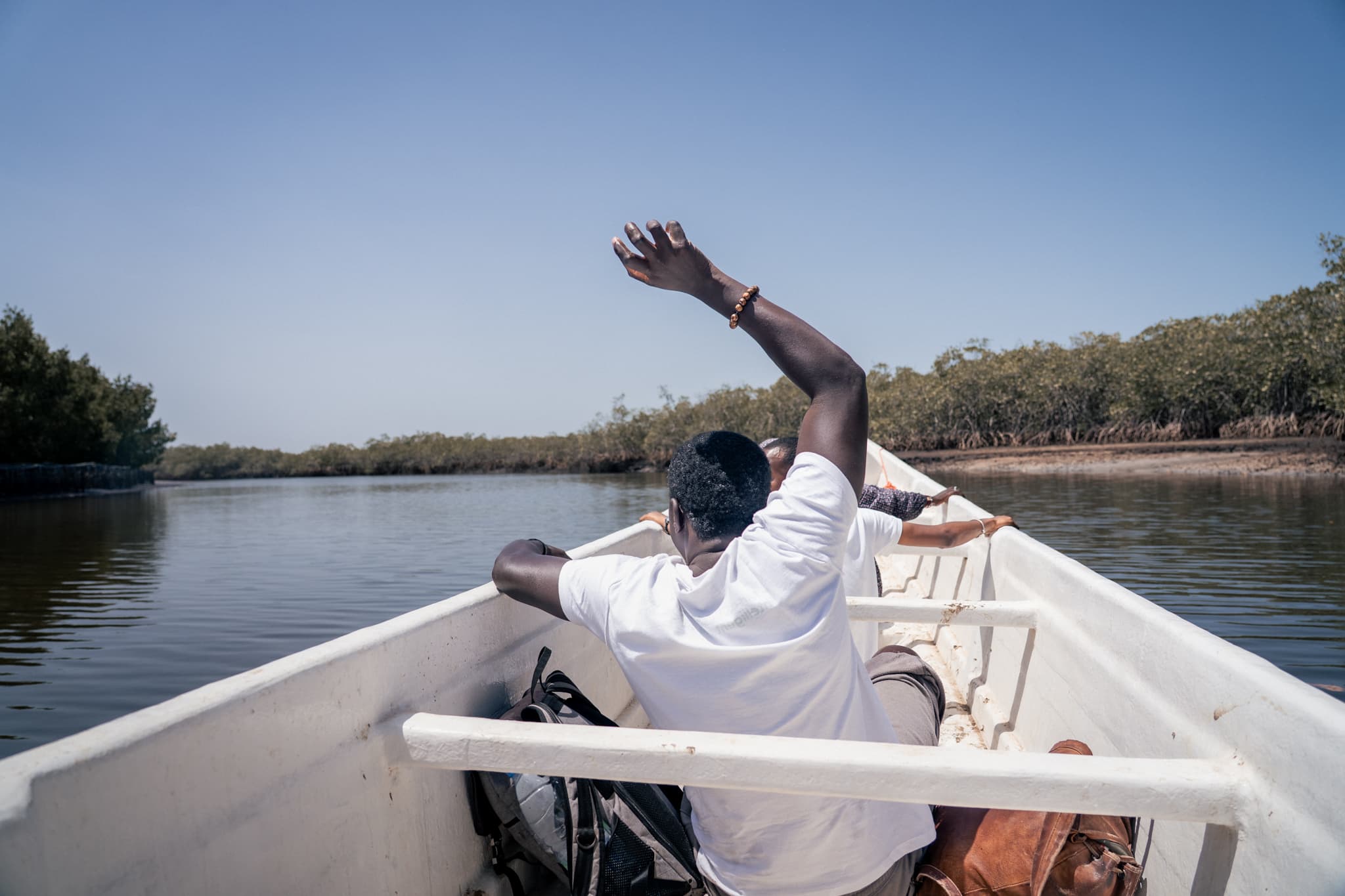 Départ en pirogue